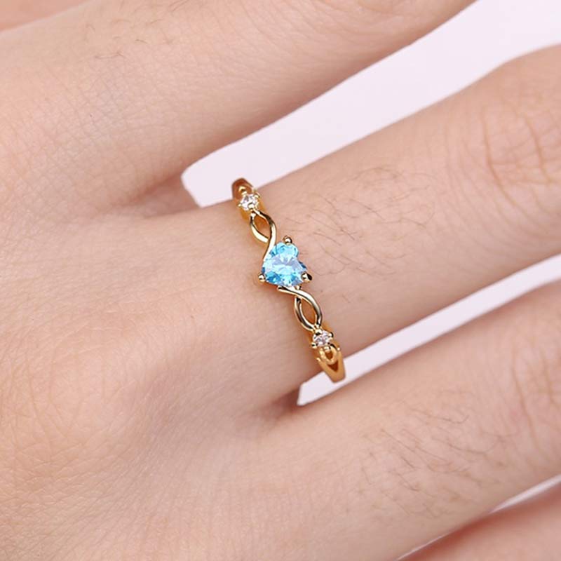 Olivenorma The Eternal Heart - Birthstone Ring - image 1