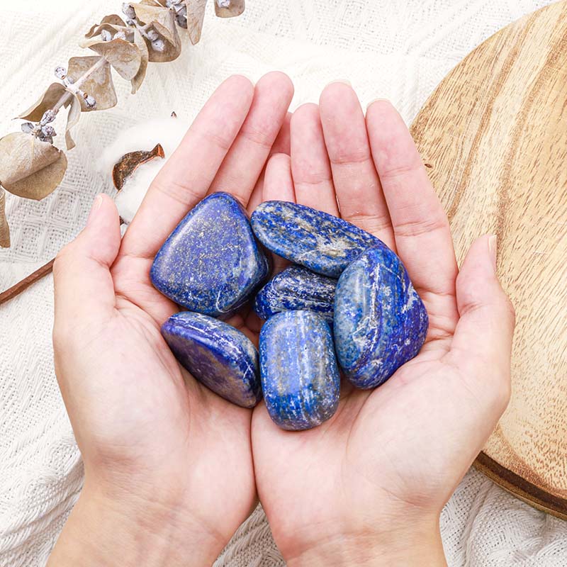 Olivenorma Lapis Lazuli Natural Tumbled Stone Set - image 1