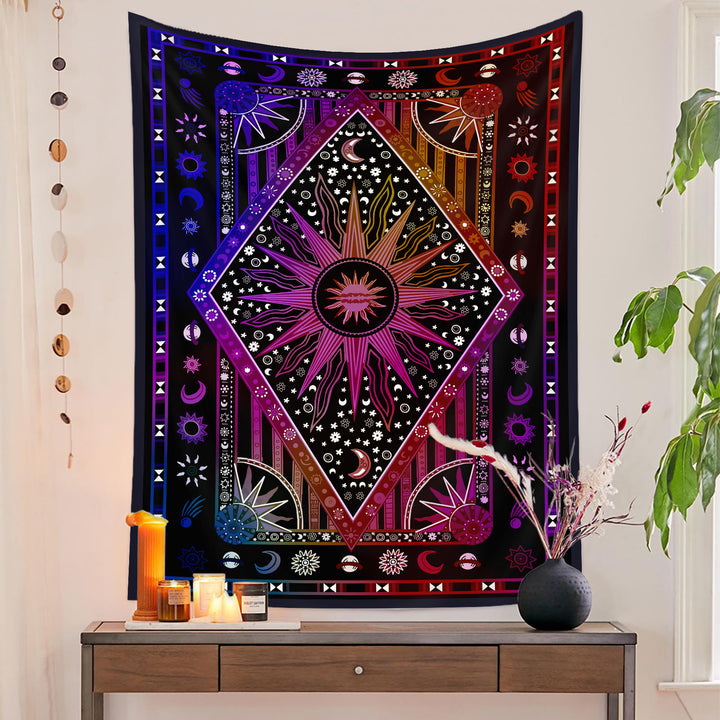 Olivenorma Sun Rays Moon Bohemia Tapestry - image 15