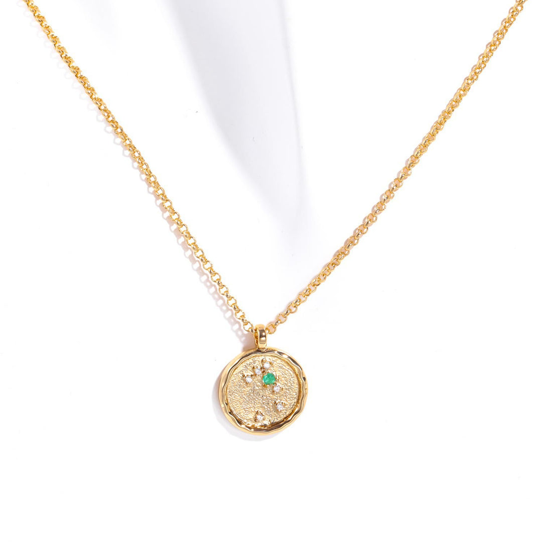 Olivenorma White Zircon Birthstone Zodiac Necklace - Taurus - image 3