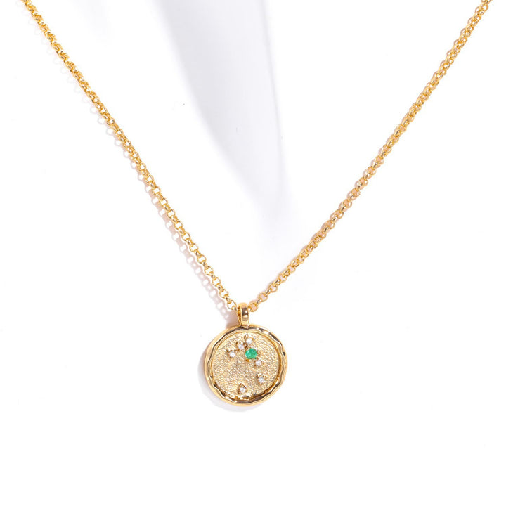 Olivenorma White Zircon Birthstone Zodiac Necklace - Taurus - image 3