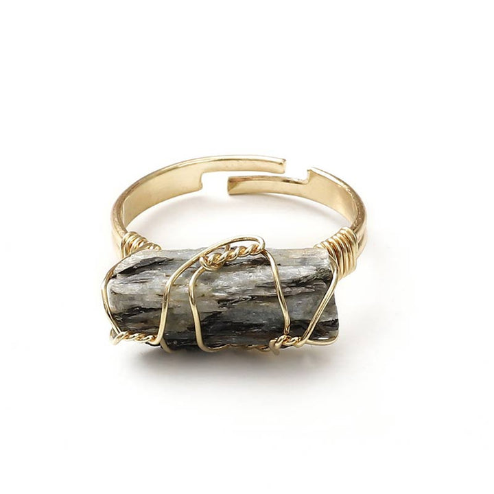 Natural Crystal Irregular Ring - image 21