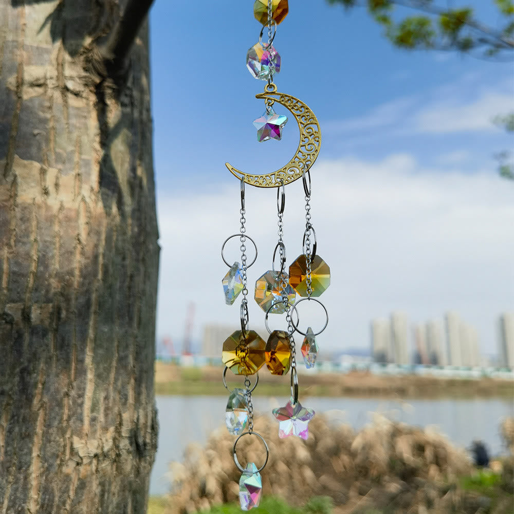 Olivenorma Moon Prism Crystal Suncatcher Wind Chime - image 8