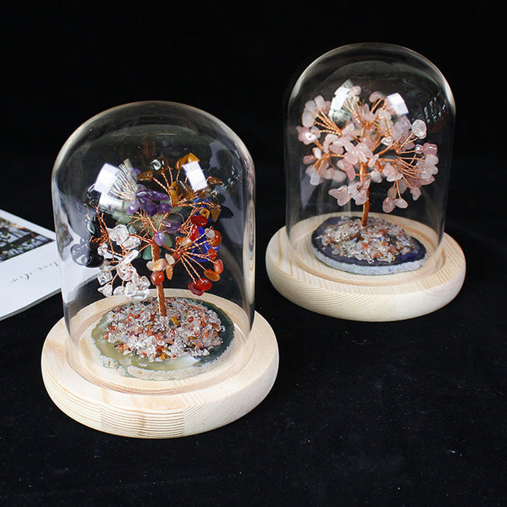 Olivenorma Natural Crystal Crushed Stone Flower Tree Glass Decoration - image 10