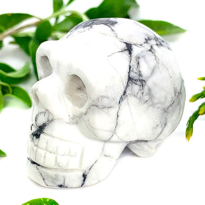 Olivenorma White Turquoise Crystal Skull Decoration - image 3