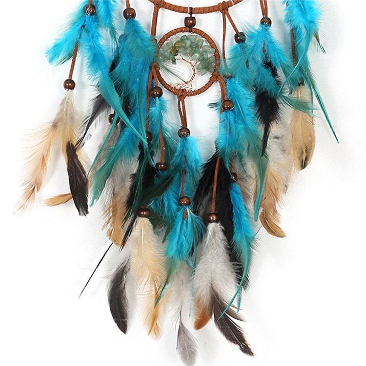 Olivenorma Green Aventurine Tree Of Life Feather Dream Catcher - image 5