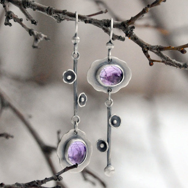 Olivenorma Retro Crystal Purification Earrings - image 8