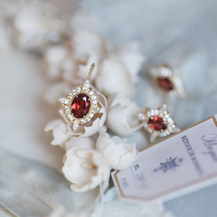 Olivenorma Vintage Ruby "Miss Rose" Atmosphere Ring - image 14