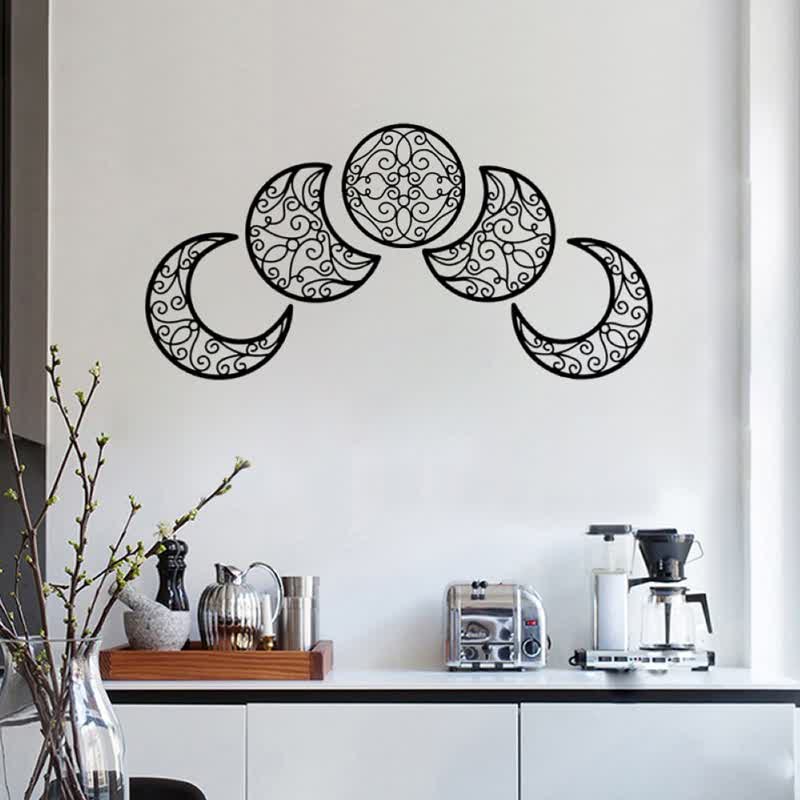 Wood Moon Phases Wall Hanging Decor - image 3