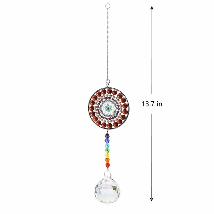 Olivenorma Crystal Suncatchers Handmade Chakra Wind Chime - image 8