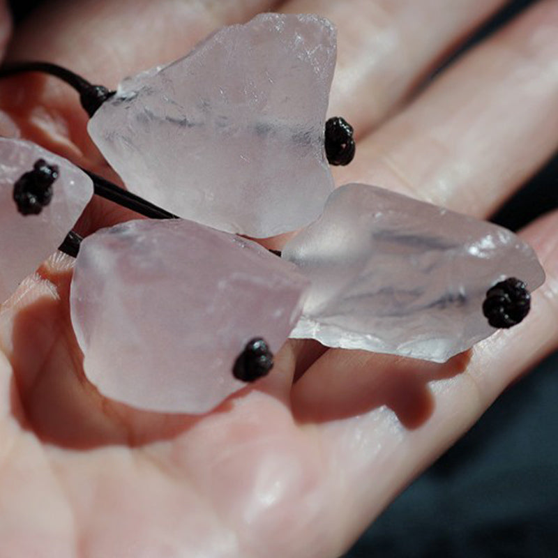Natural Rose Quartz Gemstone Neclace - image 5