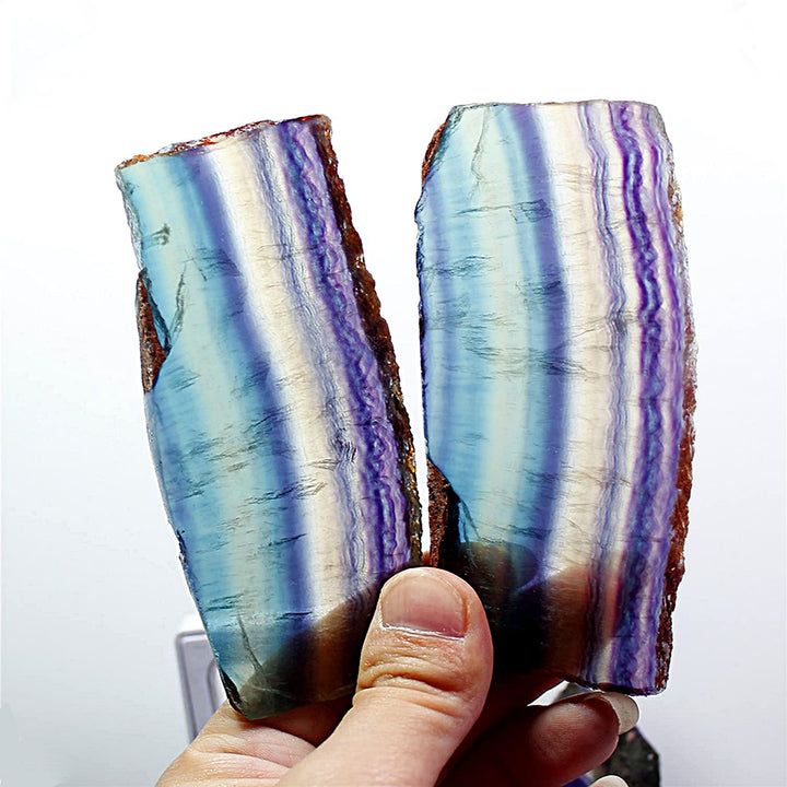 Olivenorma Natural Rough Rainbow Fluorite Gemstone Decoration - image 2