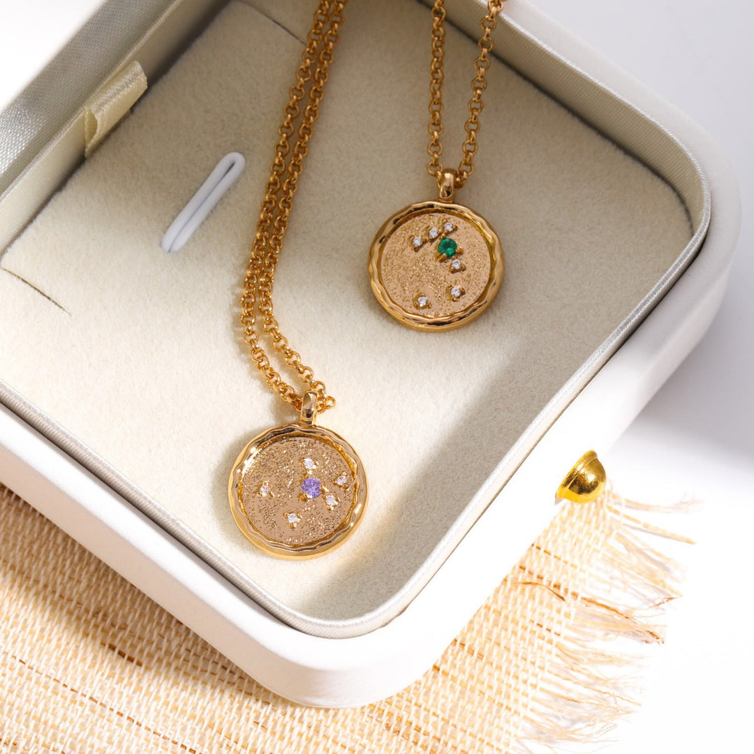 Olivenorma White Zircon Birthstone Zodiac Necklace - image 16