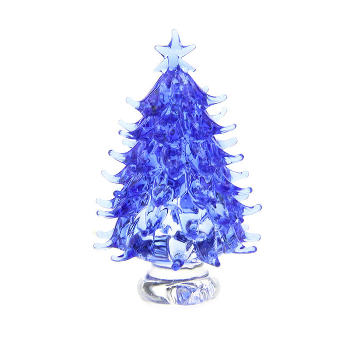 Olivenorma Crystal Glass Christmas Tree Home Gemstone Decoration - Blue - image 13