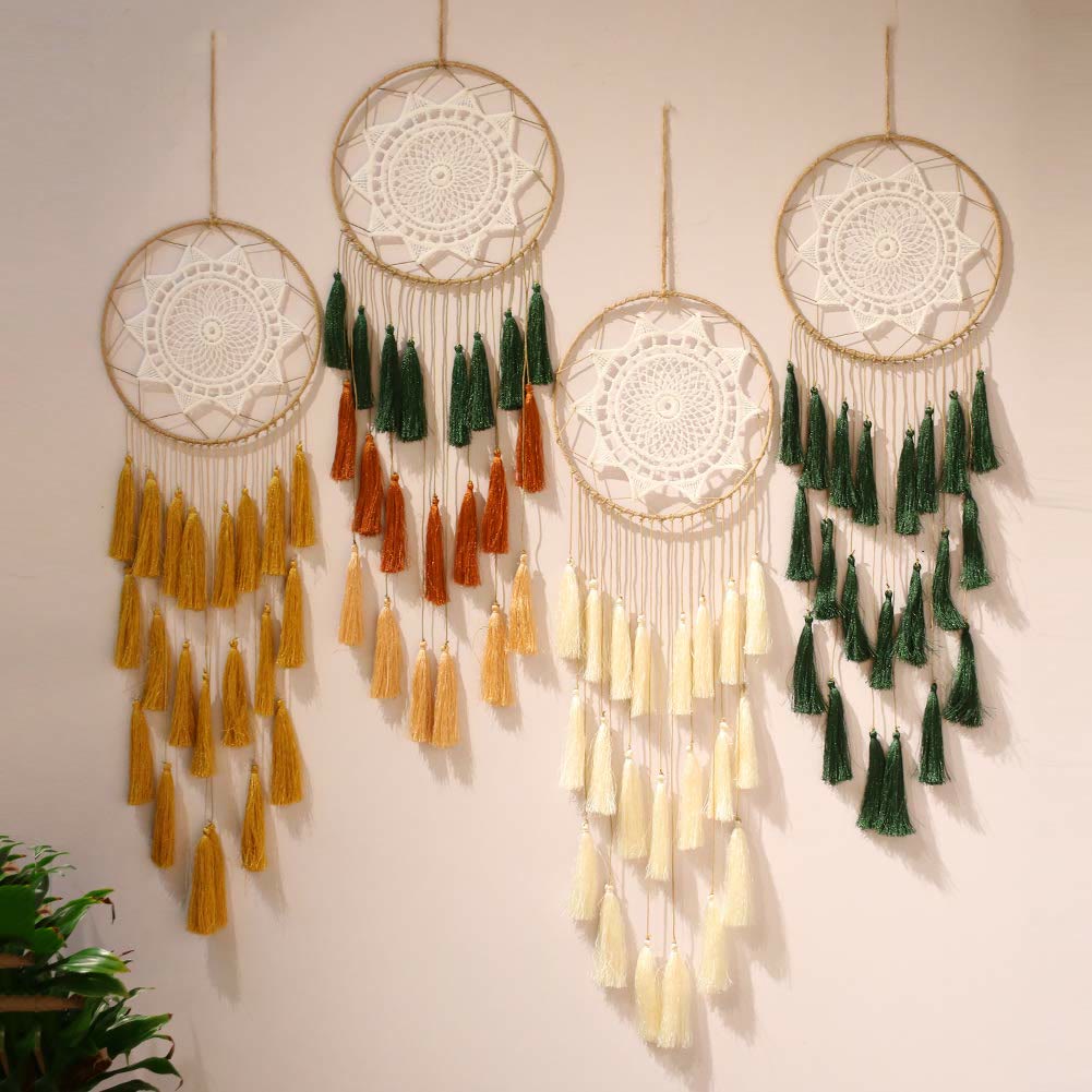 Olivenorma Braided Lace Tassel Pendant Dream Catcher - image 11