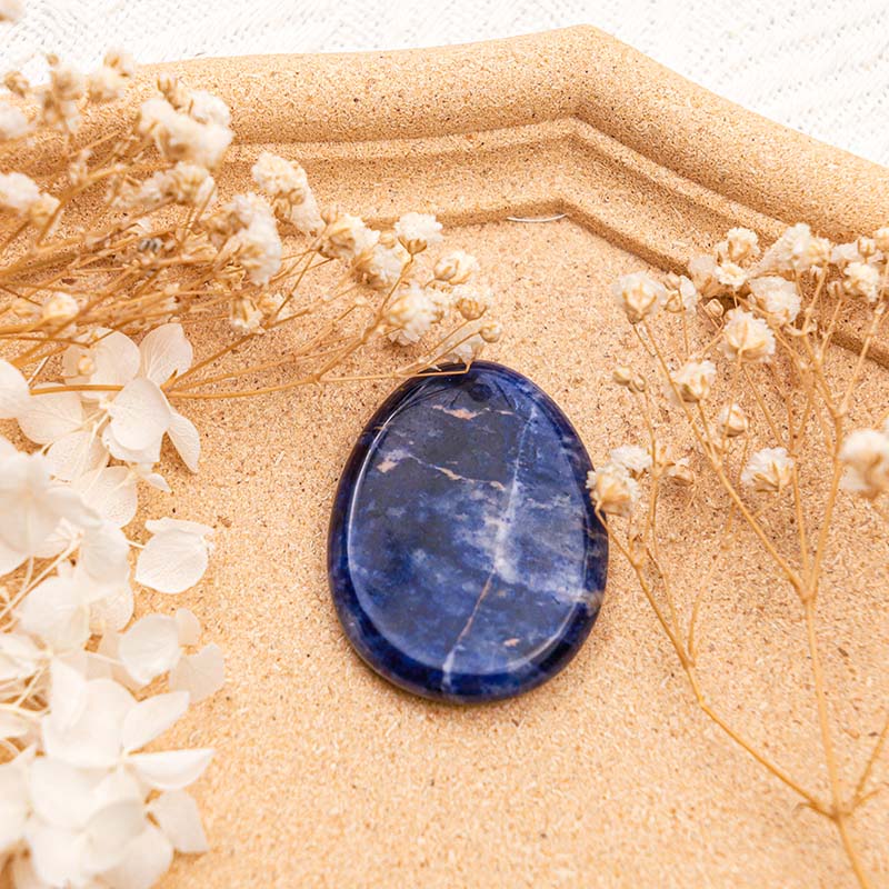 Olivenorma Sodalite Calm Thumb Worry Stone - image 3