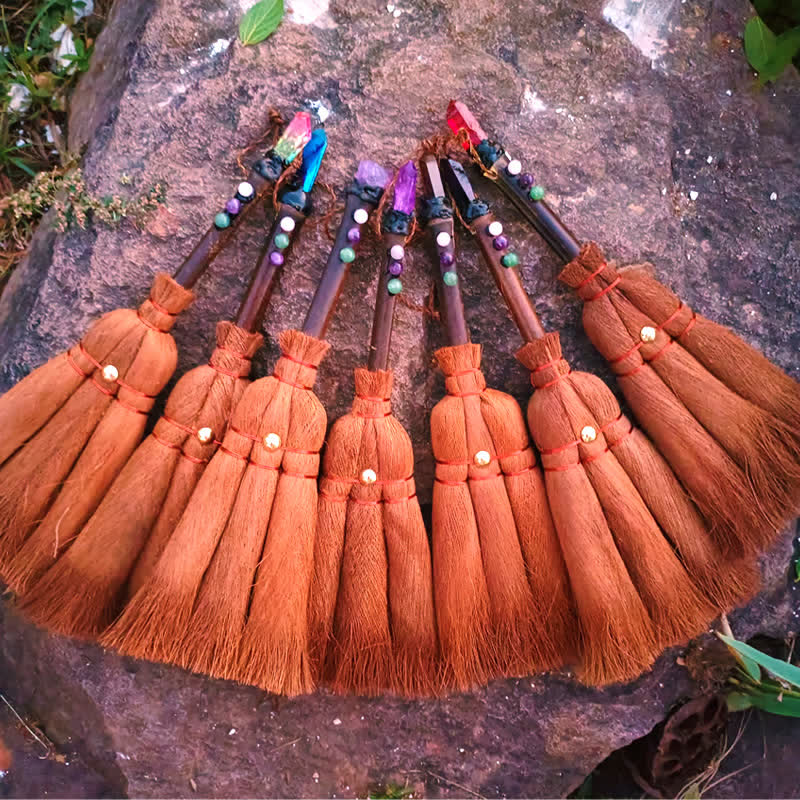 Olivenorma Natural Crystal Magic Broom Ornament - image 0