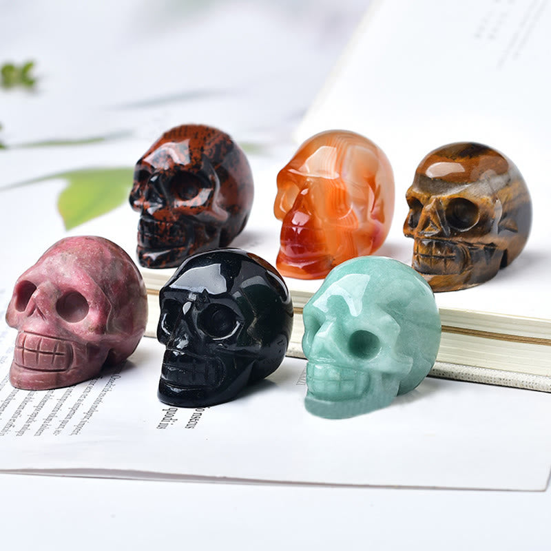 Olivenorma Crystal Engraved Skull Crafts Gemstone Decoration - image 46