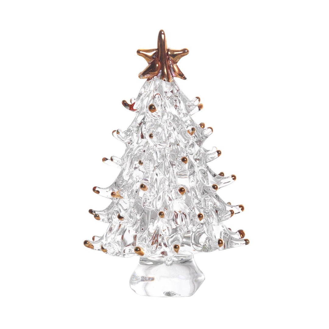 Olivenorma Crystal Glass Christmas Tree Home Gemstone Decoration - White - image 1
