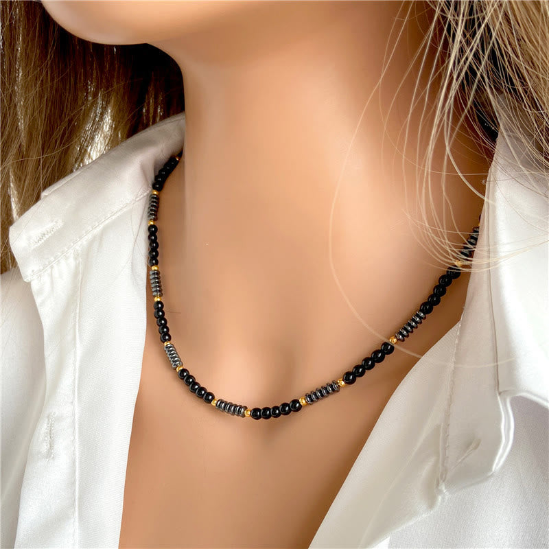 Olivenorma Gemstone & Hematite Necklace - image 3