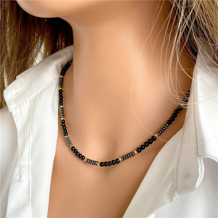 Olivenorma Gemstone & Hematite Necklace - image 3