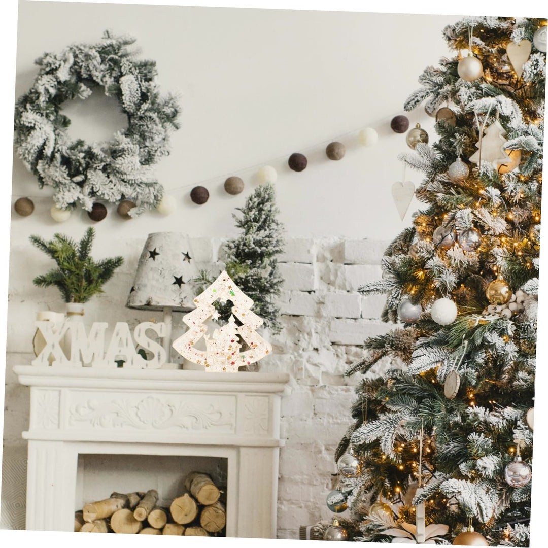 Olivenorma Natural Crystal Gravel Resin Christmas Tree Decoration - image 25