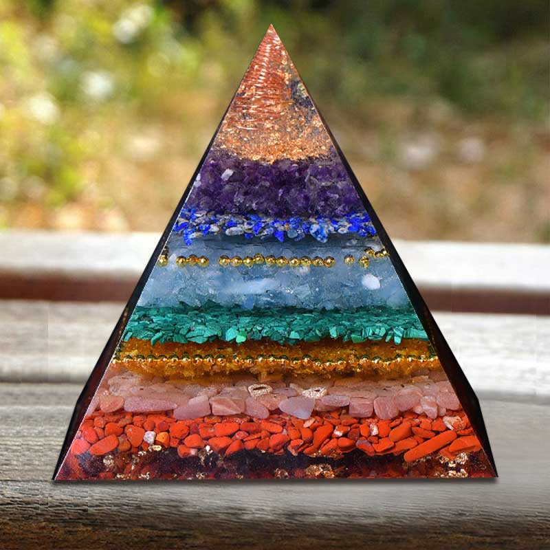 Olivenorma Natural Chakra Balance Orgone Pyramid - 10*10cm - YES PLEASE $8 - image 0
