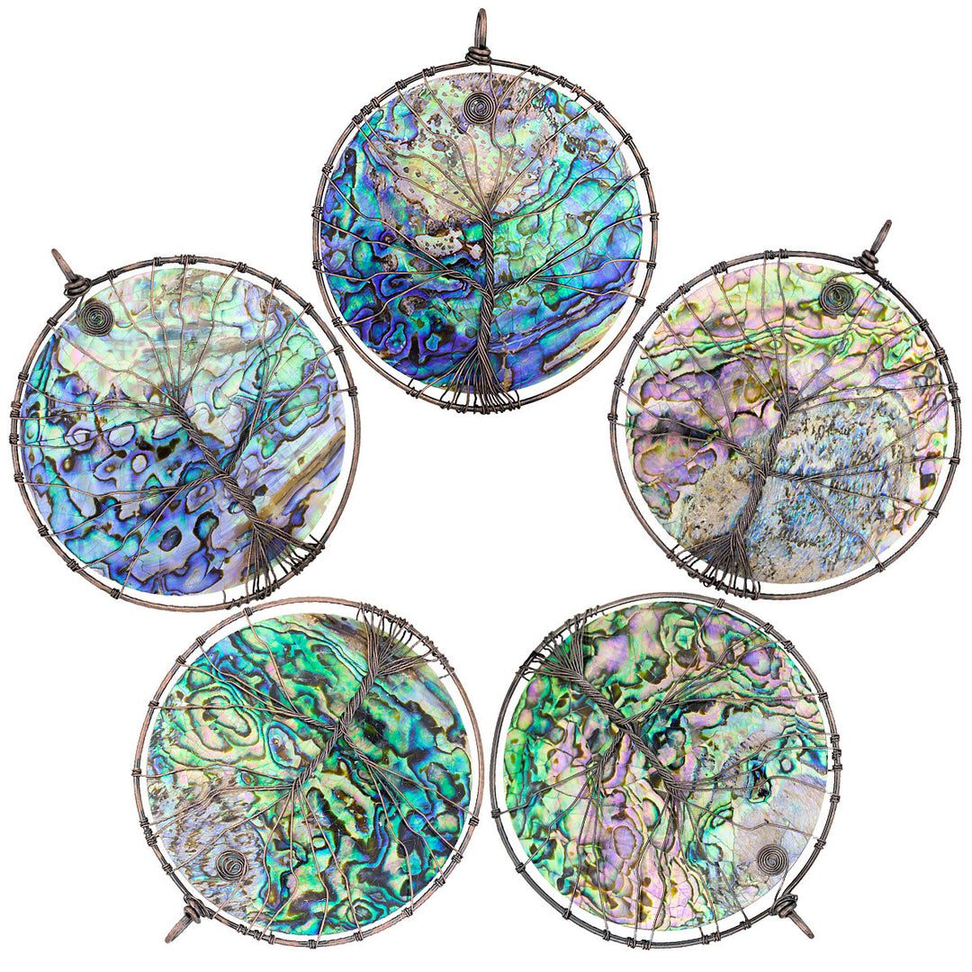 Olivenorma Abalone Shell Tree Of Life Hanging Ornament - image 27