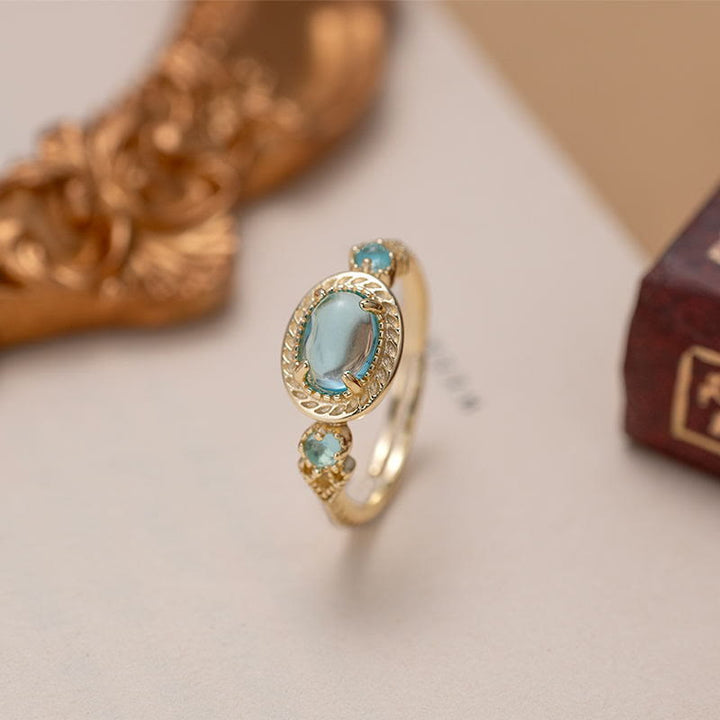 Olivenorma "Every Sea Is An Island" Paraiba Tourmaline Adjustable Ring - image 4