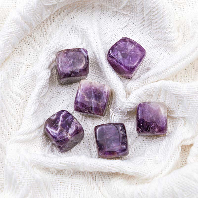 Olivenorma Amethyst Healing Crystal Cube - image 3