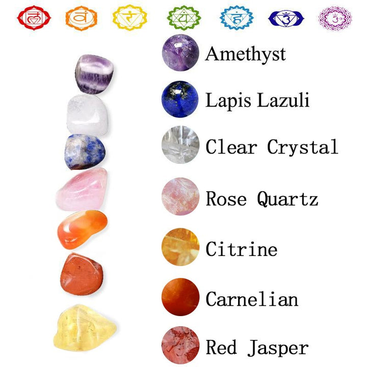 Chakra Yoga Healing Natural Crystal Set - image 7