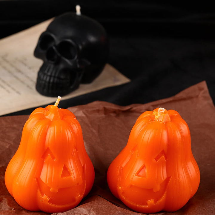 Olivenorma Skull Pumpkin Scented Candle - image 5