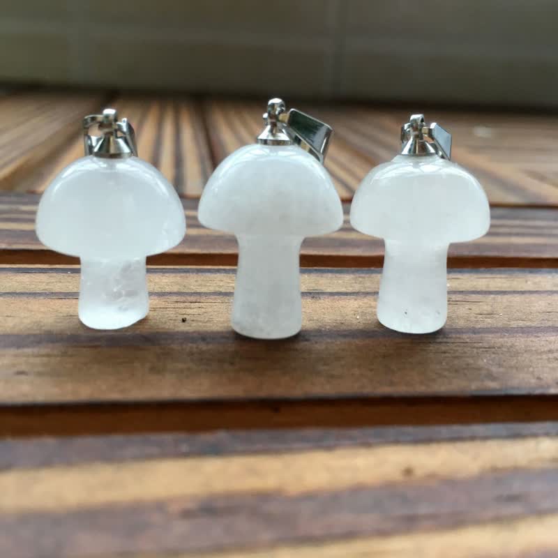 Olivenorma Spiritual Attunement Mushroom Design Healing Necklace - Clear Crystal - image 6