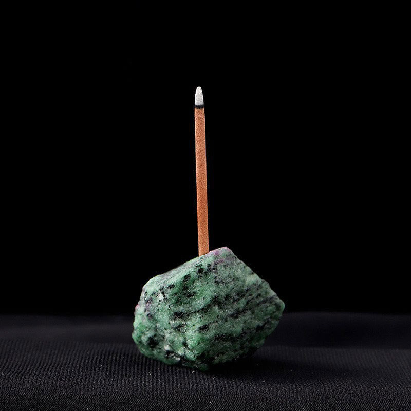 Olivenorma Crystal Raw Stone Incense Stick Holder Gemstone Decoration - image 21