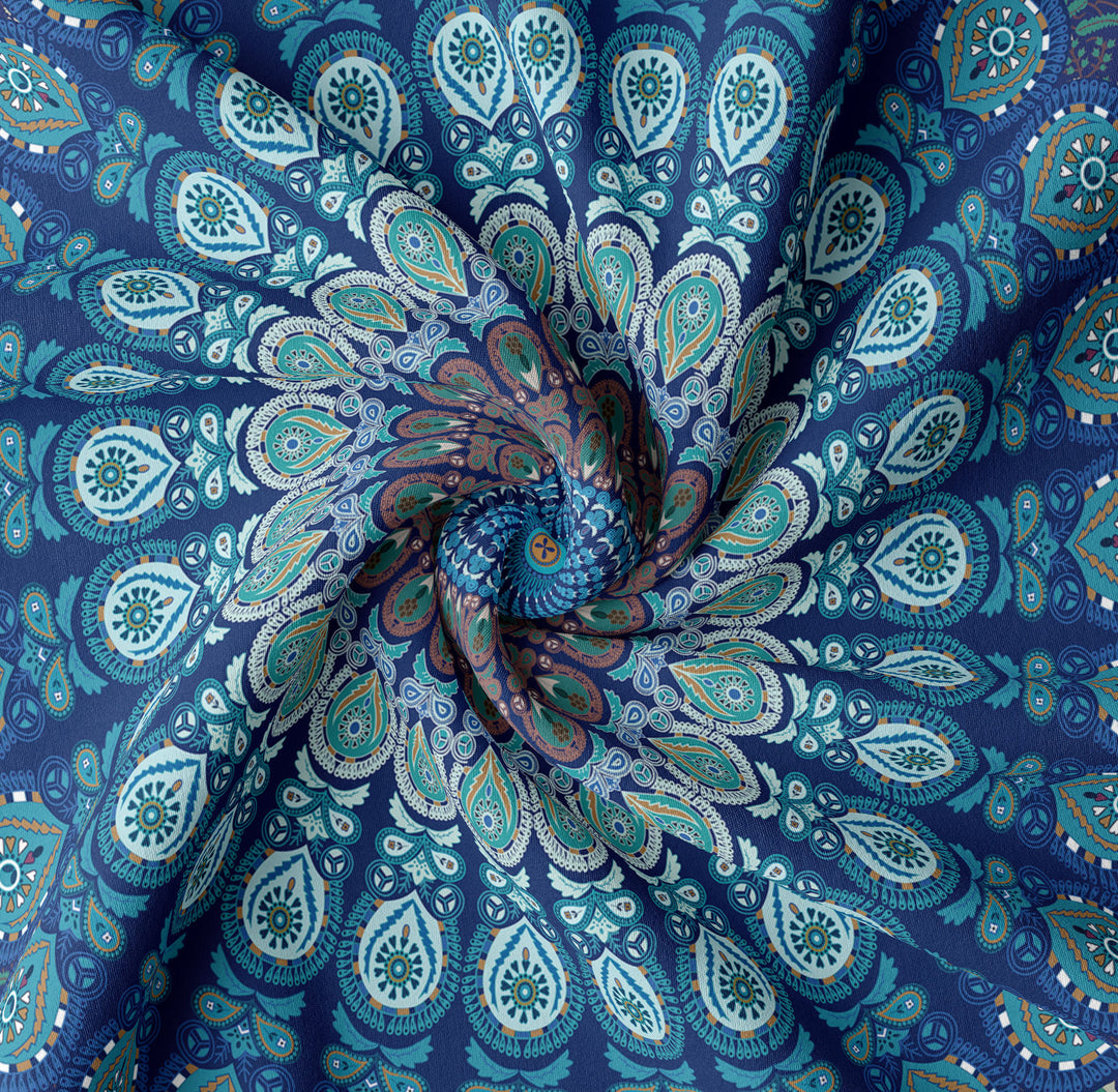 Olivenorma Mandala Peacock Pattern Tapestry - image 7