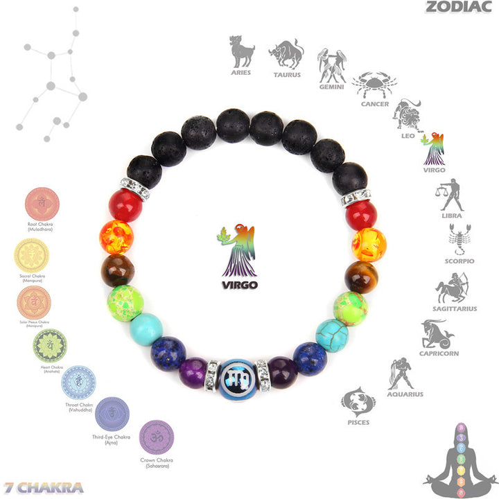 Olivenorma Chakra Twelve Zodiac Bracelet - Virgo - image 10
