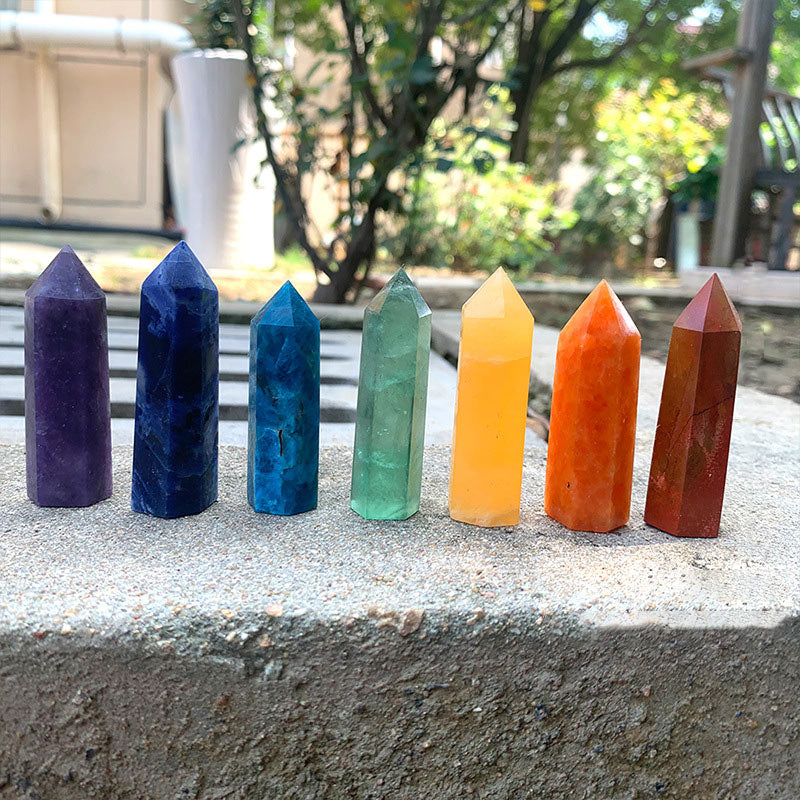 Chakra Crystal Wands Tower Crystal Set - image 3