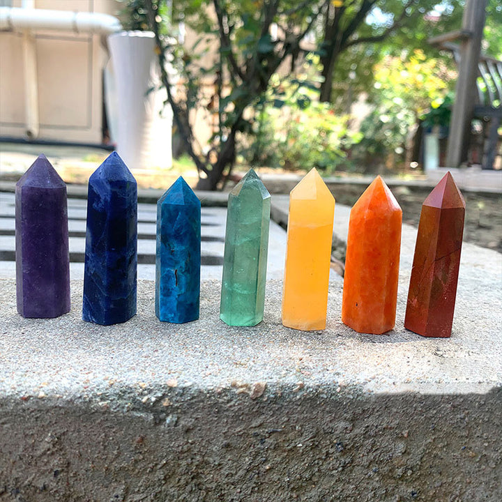 Chakra Crystal Wands Tower Crystal Set - image 3