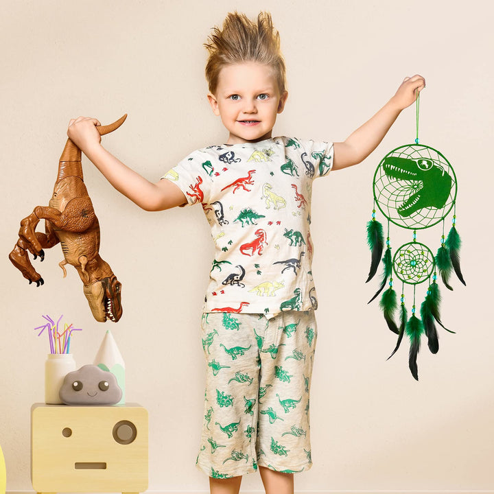 Olivenorma Dinosaur For Kids Feather Dream Catcher - image 3