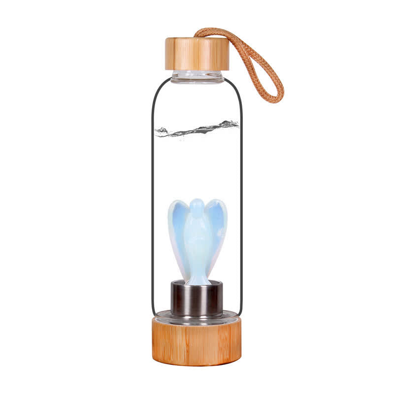 Olivenorma Carved Angel Water Bottle Crystal Decoration - Opal - image 6