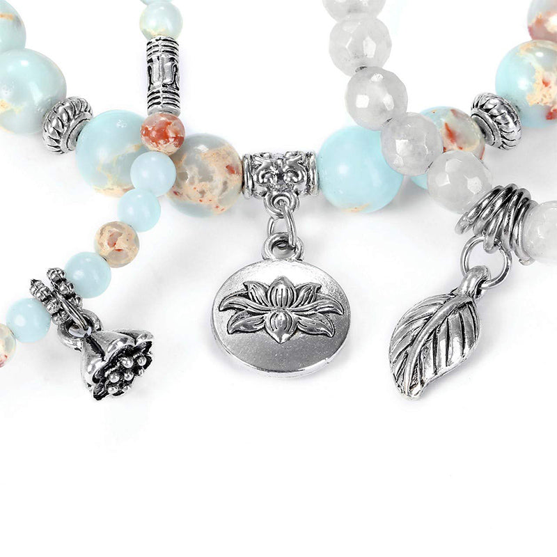 Lotus Emperor Stone 3 - Piece Bracelet - image 4