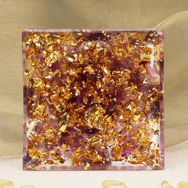 Olivenorma Amethyst Healing Orgone Pyramid - image 4