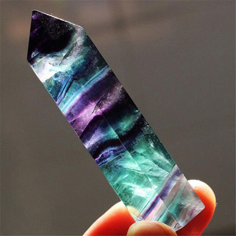 Fluorite Natural Crustal Reki Crystal Wands - image 9