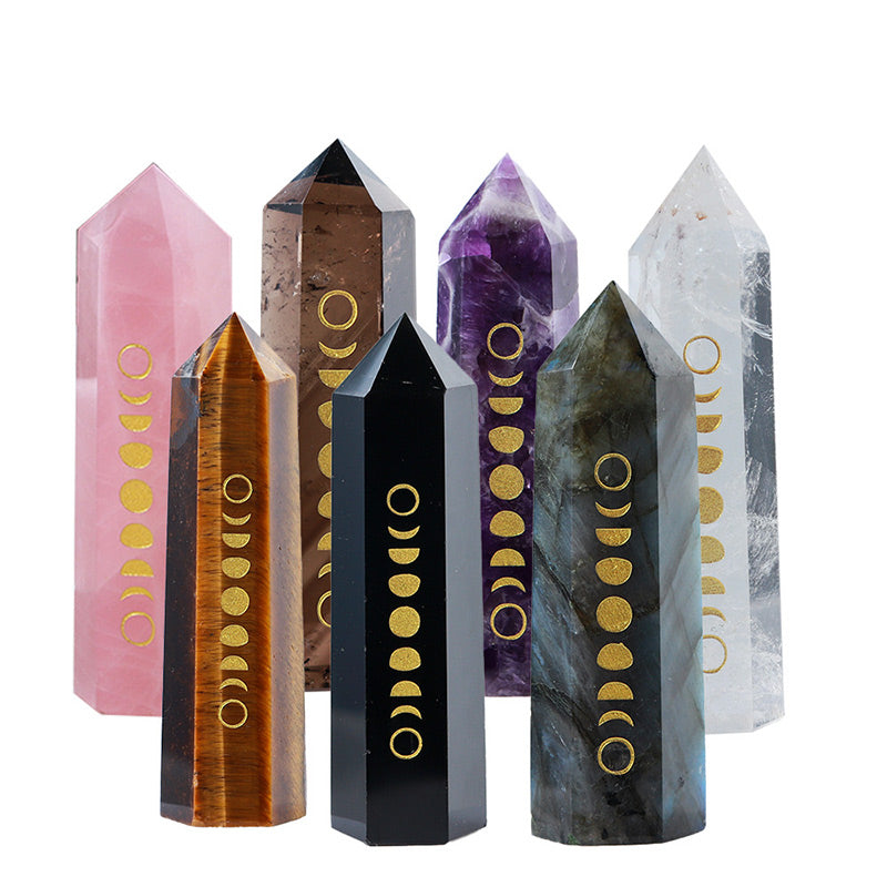Olivenorma Natural Crystal Column Crystal Wands Tower - image 17