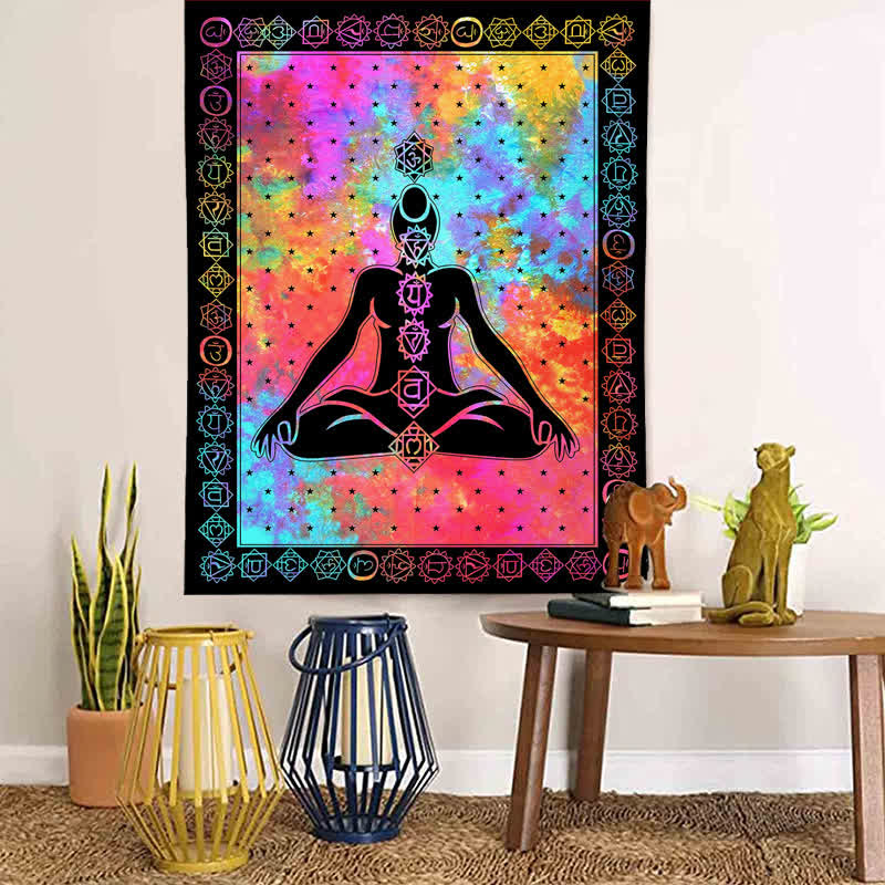 Meditation Vintage Wall Hanging Tapestry - 90.55"*70.86"(230*180cm) - image 1