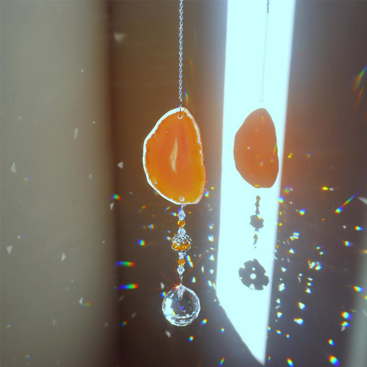 Olivenorma Handmade Hanging Pendant Sun Crystal Wind Chime - Carnelian - image 28