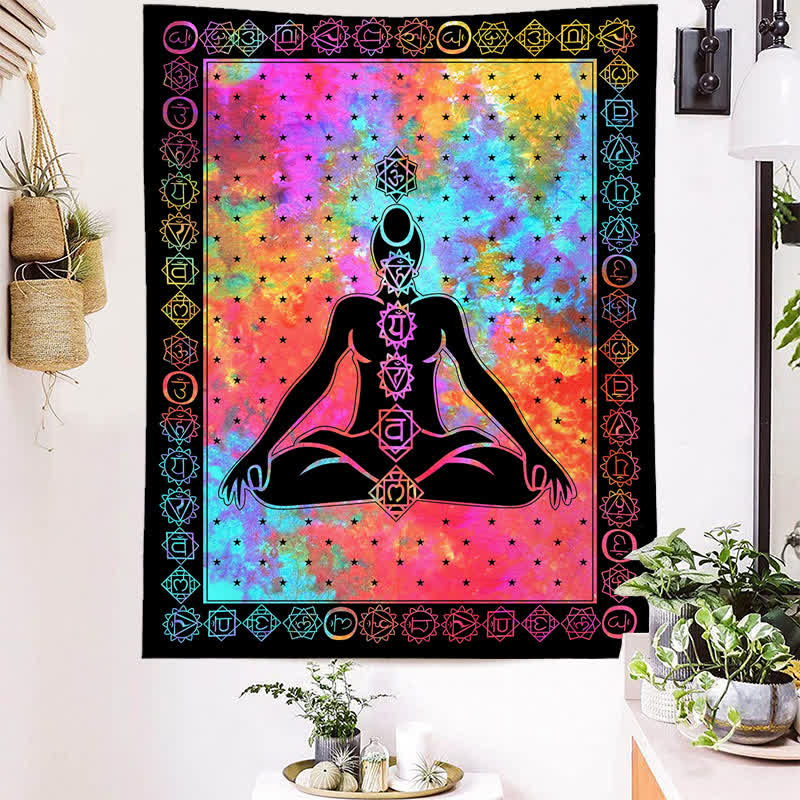 Meditation Vintage Wall Hanging Tapestry - image 4