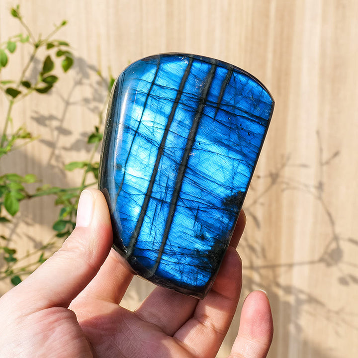 Olivenorma Natural Labradorite Rough Stone Gemstone Decoration - 400-450g - image 7
