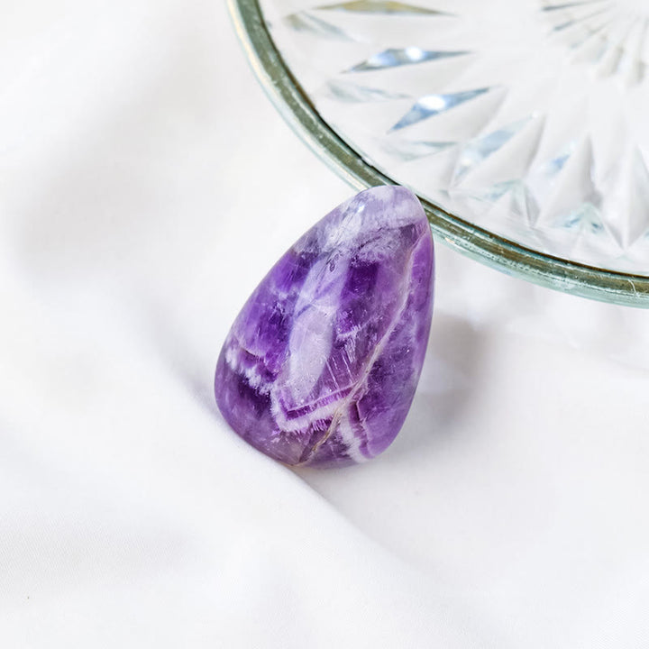 Olivenorma Natural Crystal Drop Shape Polished Play Natural Stone - Amethyst - image 19