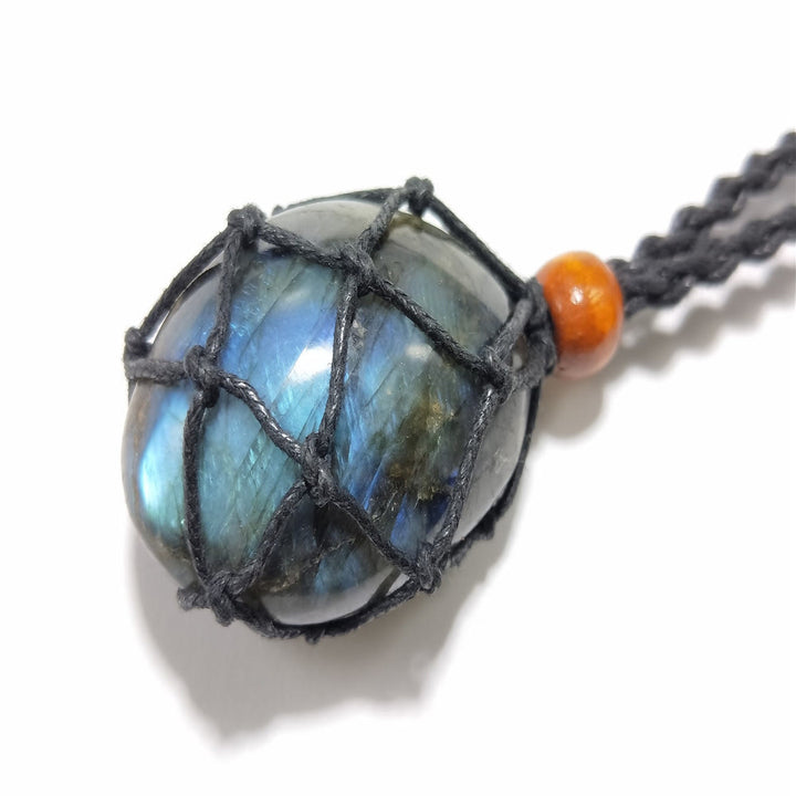 Olivenorma Handwoven Extra Large 5.5cm Adjustable Necklace Mesh Bag - image 5